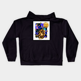 The lion zodiac Kids Hoodie